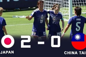 Nữ Nhật Bản vs Nữ Đài Bắc Trung Hoa 2-0: Hiêp 2 quyết định, VAR công nhận bàn thắng của Momoko Tanikawa, Kiko Seike đánh đầu chốt hạ