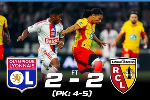 Lyon vs Lens 2-2 (6-7): Florian Thauvin, Abdallah Sima tỏa sáng, Arthur Masuaku bị thẻ đỏ, Lens gặp Toulouse ở bán kết Coupe de France