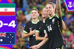 Nữ Australia vs Nữ Iran 4-0: Sayer sớm mở bản, Fowler nhân đôi tỷ số, Kennedy tỏa sáng cú đúp, Australia tạm xếp sau Hàn Quốc 