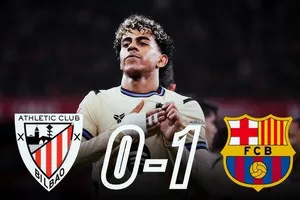 Bilbao vs Barcelona 0-1: Pedri kiến tạo, Lamine Yamal cứa lòng siêu phẩm mang về chiến thắng, Barca hơn Real 4 điểm tạm dẫn đầu La Liga