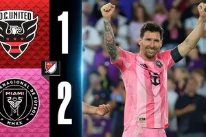 DC United vs Inter Miami 1-2: De Paul chớp thời cơ sút chéo góc đẹp mắt, Messi nhân đôi tỷ số, Miami tạm chiếm vị trí thứ 3 miền Đông