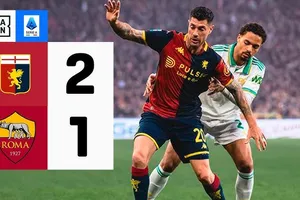 Genoa vs AS Roma 2-1: Junior Messias mở bàn nhờ penalty, Evan N'Dicka lập tức gỡ hòa, Vitinha chốt hạ chiến thắng