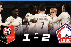 Rennes vs LOSC 1-2: Fernandez-Pardo mở bàn phút thứ 2, Hakon Haraldsson nhân đôi tỷ số, Esteban Lepaul lập công