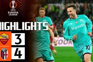 AS Roma vs Bologna 3-4 (4-5): Rowe, Bernardeschi, Castro, Cambiaghi tỏa sáng giành vé gặp Aston Villa ở tứ kết Europa League