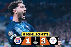 Lyon vs Celta Vigo 0-2 (1-3): Javi Rueda, Ferran Jutgla tỏa sáng, xứng đáng bươc tiếp tứ kết Europa League