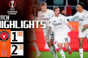 Midtjylland vs Nottingham Forest 1-2 (2-2, pen 0-3): Dominguez, Yates ngược dòng kịch tính, đấu Porto ở tứ kết Europa League 