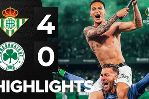 Real Betis vs Panathinaikos 4-0 (4-1): Ruibal, Amrabat, Hernandez, Antony ngược dòng chiến thắng, giành vé tứ kết Europa League 
