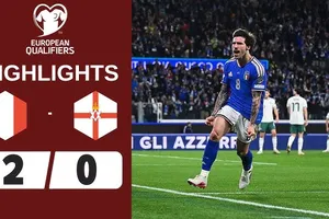 Italia vs Bắc Ireland 2-0: Song sát Tonali, Kean nhịp nhàng, Italia vào vòng chung kết play-off tranh vé dự World Cup 2026