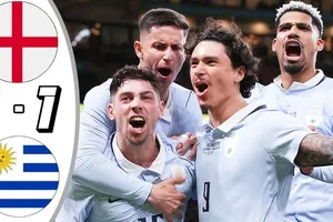 Giao hữu, Anh vs Uruguay 1-1: Phút cuối kịch tính, Cole Palmer, Calvert-Lewin tịt ngòi, Ben White mở bàn, Valverde gỡ hòa trên chấm penalty