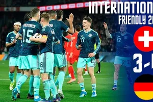 Giao hữu, Thụy Sĩ vs Đức 3-4: Mãn nhãn 7 bàn, Ndoye, Embolo, Monteiro lập công, Tah, Gnabry tỏa sáng, Wirtz ghi cú đúp thắng kịch tính