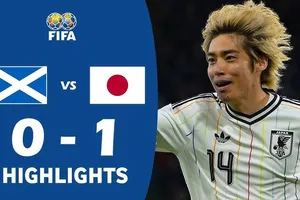 Giao hữu, Scotland vs Nhật Bản 0-1: Kento Shiogai nhả bóng điêu luyện, Junya Ito dứt điểm chớp nhoáng ghi bàn duy nhất
