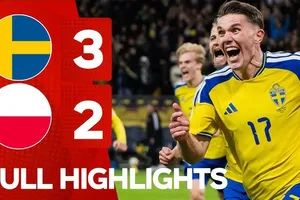 Thụy Điển vs Ba Lan 3-2: Elanga, Lagerbielke lập công, Zalewski, Swiderski gỡ hòa, Gyokeres tỏa sáng, giành vé chung kết World Cup 2026
