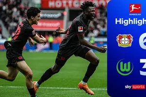 Leverkusen vs Wolfsburg 6-3: 9 bàn mãn nhãn, Alex Grimaldo, Patrik Schick, Edmond Tapsoba, Ibrahim Maza, Malik Tillman giành gọn 3 điểm