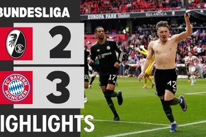Freiburg vs Bayern Munich 2-3: Manzambi, Holer lập công, Bischof, Bischof, Karl ngược dòng đỉnh cao phút cuối, Bayern hơn Dortmund 9 điểm