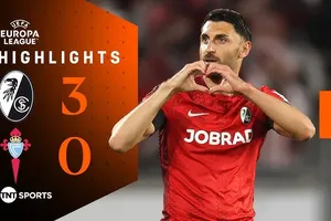 Freiburg vs Celta Vigo 3-0: Lần lượt Vincenzo Grifo, Jan-Niklas Beste, Matthias Ginter thị uy sức mạnh, áp đảo lượt đi Tứ kết Europa League