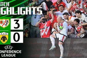 Rayo Vallecano vs AEK Athens 3-0: Ilias Akhomach sớm mở bàn, Unai Lopez, Isi Palazon chốt hạ chiến thắng, Vallecano tự tin lượt về