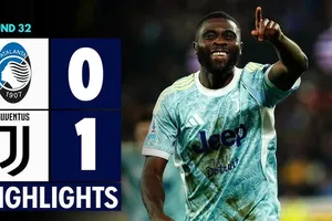 Atalanta vs Juventus 0-1: Jeremie Boga chớp thời cơ ghi bàn duy nhất, Juve tạm vượt mặt Calcio Como vào tốp 4 Serie A 