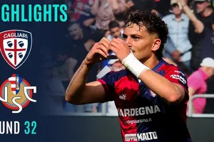 Cagliari vs Cremonese 1-0: Ze Pedro treo bóng kiến tạo, Sebastiano Esposito đánh đầu cận thành bỏ túi 3 điểm quý giá, rời xa tốp xuống hạng