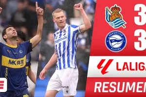 Real Sociedad vs Alaves 3-3: Bất phân thắng bại, 6 bàn kịch tính, Caleta-Car, Sivera phản lưới nhà, Sucic, Oskarsson, Diabate, Boye lần lượt lập công