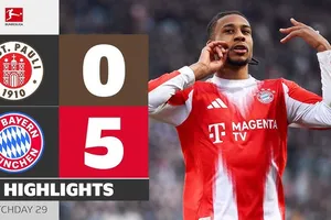St.Pauli vs Bayern Munich 0-5: Harry Kane, Luis Diaz, Upamecano dự bị, Musiala, Goretzka, Olise, Jackson, Guerreiro đua tài tỏa sáng
