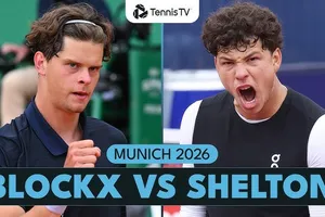 Alexander Blockx vs Ben Shelton 4-6, 6- 7(10): Chật vật 1 giờ 46 phút hạ Blockx, Shelton đấu Joao Fonseca ở tứ kết Munich Open 2026