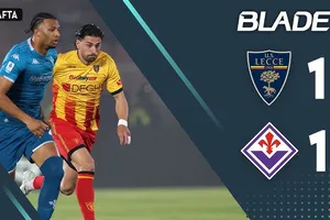 Lecce vs Fiorentina 1-1: Jack Harrison bấm bóng góc xa điệu nghệ, Tiago Gabriel đánh đầu cận thành, bất phân thắng bại