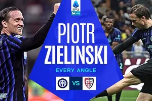 Piotr Zielinski ghi siêu phẩm, để lại dấu ấn đậm đà khi hạ thủ thành Elia Caprile chốt hạ chiến thắng, Inter Milan rộng cửa đăng quang Serie A