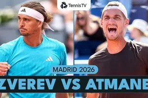 Alexander Zverev vs Terence Atmane 6-3, 7(7)-6(2): Thắng Atmane chật vật sau 1 giờ 27 phút, Zverev đấu Jakub Mensik ở vòng 16 Madrid Open