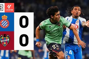 Espanyol vs Levante 0-0: Trận hòa nhạt nhẽo, Pol Lozano nhận thẻ đỏ, Levante giành 1 điểm quý giá, kỳ vọng thoát nhóm cuối bảng La Liga