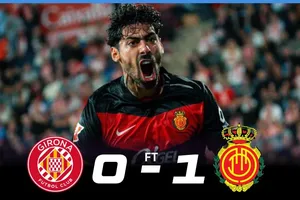 Girona vs Mallorca 0-1: Johan Mojica treo bóng như mơ, Samu Costa đánh đầu cận thành ghi bàn duy nhất, Mallorca xếp trên Girona