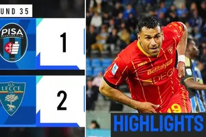 Pisa vs Lecce 1-2: Lameck Banda mở bàn, Mehdi Leris lập tức gỡ hòa nhưng Walid Cheddira chốt hạ 3 điểm, Lecce đào thoát, Pisa chót bảng