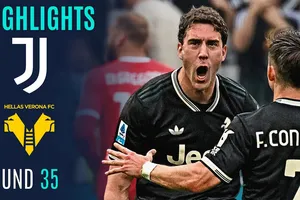 Juventus vs Verona 1-1: Kieron Bowie bất ngờ phá lưới Michele Di Gregorio, Dusan Vlahovic gỡ hòa, Juve tạm giữ vững tốp 4 Serie A