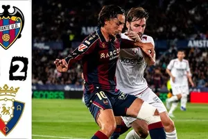 Levante vs Osasuna 3-2: Jeremy Toljan phản lưới nhà, Ante Budimir lập công, Sergio Herrera nhận thẻ đỏ, Victor Garcia, Etta Eyong chớp thời cơ ngược dòng