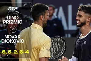 Novak Djokovic vs Dino Prizmic 6-2, 2-6, 4-6: Ngược dòng ấn tượng, Prizmic hạ Djokovic giành vé vòng 3 gặp Ugo Humbert hoặc Vit Kopriva