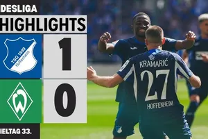 Hoffenheim vs Werder Bremen 1-0: Yukinari sớm bị thẻ đỏ, Kramaric kiến tạo, Bazoumana Toure tỏa sáng, Hoffenheim vào tốp 5 Bundesliga