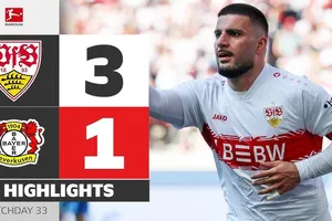 Stuttgart vs Bayer Leverkusen 3-1: Garcia Serrano sớm phá lưới, Demirovic, Mittelstadt, Deniz Undav ngược dòng, tạm xếp tốp 4 Bundesliga