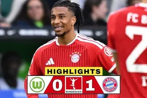 Wolfsburg vs Bayern Munich 0-1: Olise đột phá cánh phải hạ thủ môn Grabara, Wolfsburg tốp cuối , Bayern xứng đáng ngôi vương Bundesliga 2026