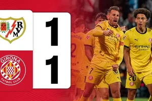 Rayo Vallecano vs Girona 1-1: Kịch tính 4 phút cuối, Alexandre Zurawski mở bàn phút 86, Christian Stuani kịp gỡ hòa phút 90 chia điểm