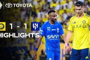 Al Nassr vs Al Hilal 1-1: Simakan sút mở bàn, Bento phản lưới nhà phút bù giờ, Ronaldo ngậm ngùi chia điểm, Al Nassr hơn Al Hilal 5 điểm