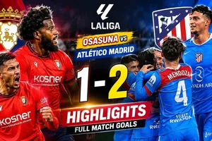 Osasuna vs Atletico Madrid 1-2: Lookman mở bàn nhờ chấm pealty, Soloth nhân đôi tỷ số, Braja lập công, Atletico bám đuổi ngôi 3 của Villarreal