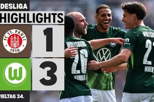 St Pauli vs Wolfsburg 1-3: Koulierakis, Pejcinovic tỏa sáng, Nikola Vasilj phản lưới nhà, Wolfsburg trụ hạng, St Pauli rớt hạng Bundesliga