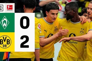 Werder Bremen vs Borussia Dortmund 0-2: Serhou Guirassy, Yan Couto lần lượt đua tài ghi bàn, Bremen chót bảng, Dortmund á quân Bundesliga