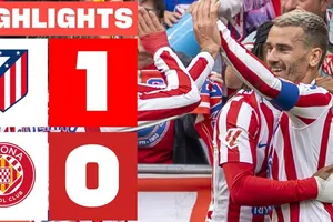 Atletico Madrid vs Girona 1-0: Lookman ghi bàn duy nhất, Griezmann chia tay HLV Diego Simeone, Atletico về hạng 4 La Liga