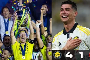 Al Nassr vs Damac 4-1: Mane, Coman lập công, Ronaldo tỏa sáng cú đúp, CR7 được nâng cúp ở Saudi Arabia sau 3 năm chờ đợi với tuổi 41