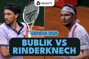 Alexander Bublik vs Arthur Rinderknech 5-7, 6-4, 6-2: Bublik chật vật hạ Rinderknech, giành vé gặp tay vợt gốc Việt Learner Tien ở bán kết Geneva Open