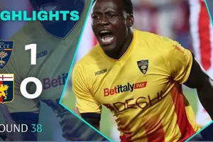 Lecce vs Genoa 1-0: Santiago Pierotti kiến tạo, Lameck Banda sớm chốt hạ chiến thắng, Genoa và Lecce cùng trụ hạng Serie A thành công