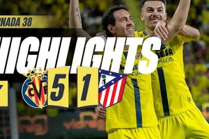 Villarreal vs Atletico Madrid 5-1: Parejo, Perez, Mikautadze, Gueye vùi dập đối thủ, Villarreal xếp trên Atletico 1 bậc mùa La Liga 2025/26