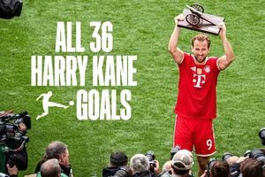 Harry Kane đang là ứng cử viên sáng giá cho danh hiệu "Chiếc giày vàng châu Âu" với thành tích 36 bàn thắng sau 32 lần ra sân