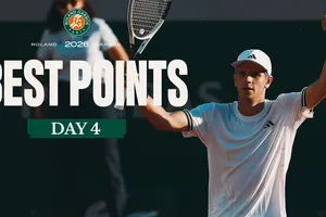 Royer, Zverev, Medjedovic, Teichmann, Rafael Jodar,... vào tốp ghi điểm đẹp mắt ở ngày thi đấu thứ 4 Roland-Garros 2026