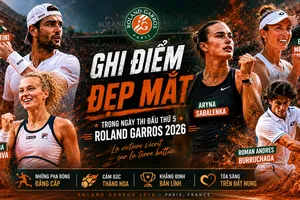 Berrettini, Siniakova, Mertens, Sabalenka, Burruchaga,... ghi điểm đẹp mắt trong ngày thi đấu thứ 5 Roland Garros 2026